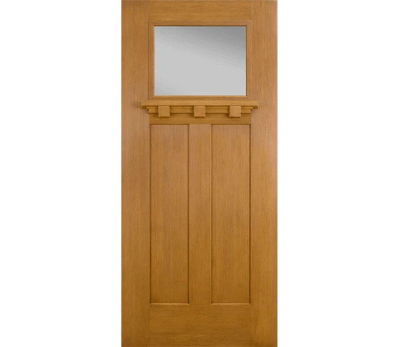 Branson Craftsman Light Fiberglass Entry Door