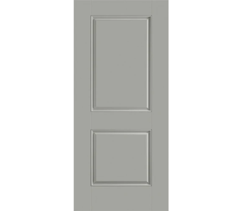 Branson Two Panel Square Fiberglass Entry Door